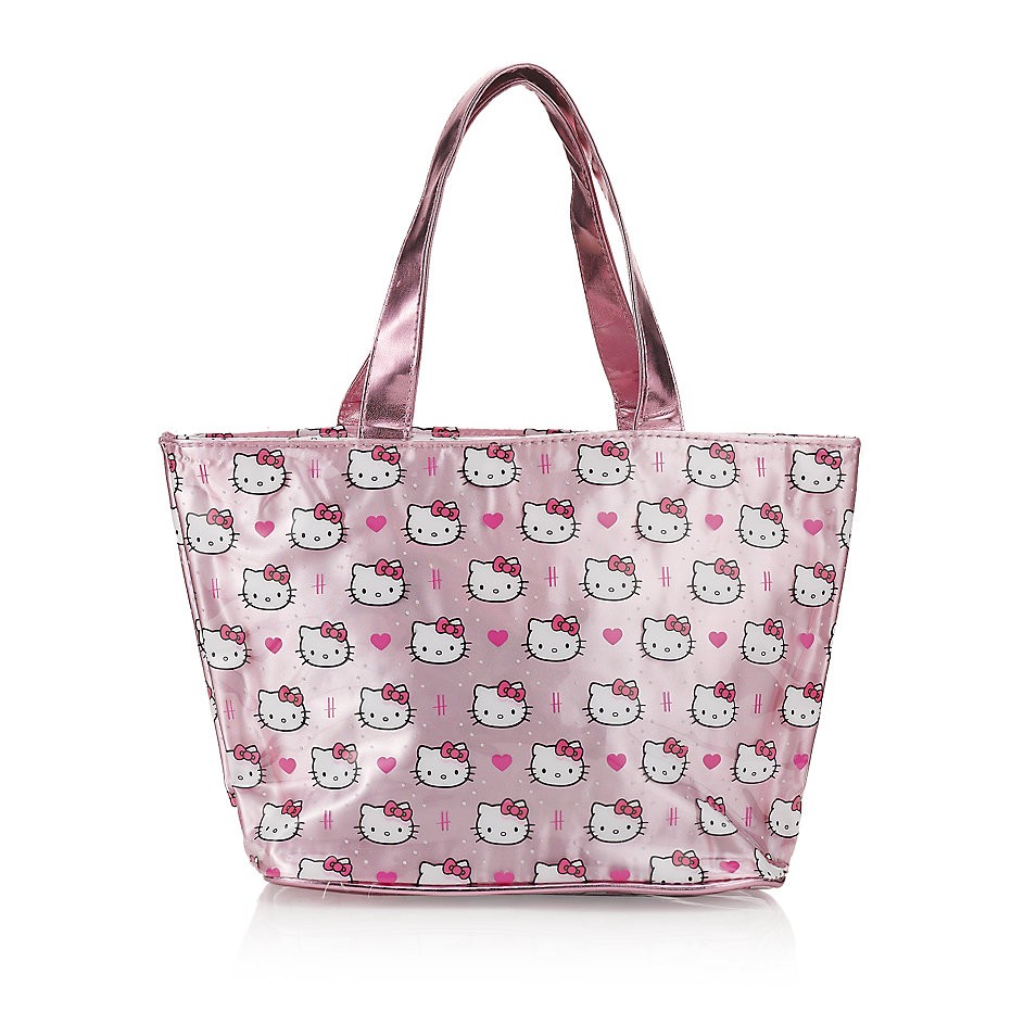 ＊醬子園＊全新 英國的百年品牌Harrods &amp; Hello Kitty跨界合作 粉紅凱蒂貓PVC購物袋/手提袋/環保袋
