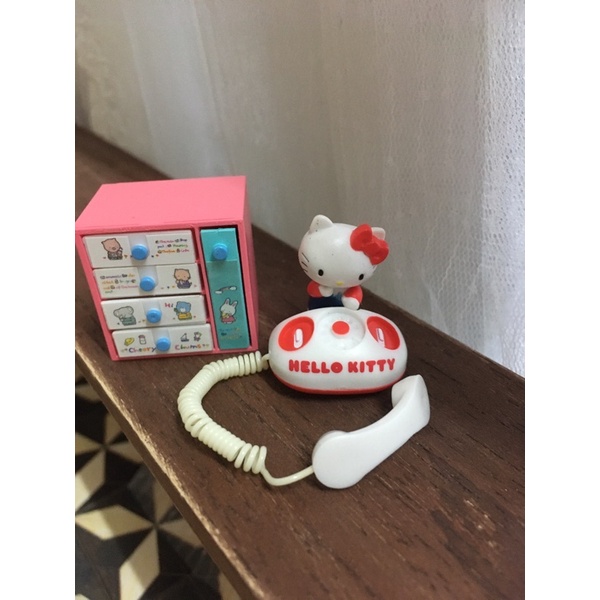 rement 絕版 盒玩 房間 kitty 三麗鷗 電話 re ment 娃娃屋