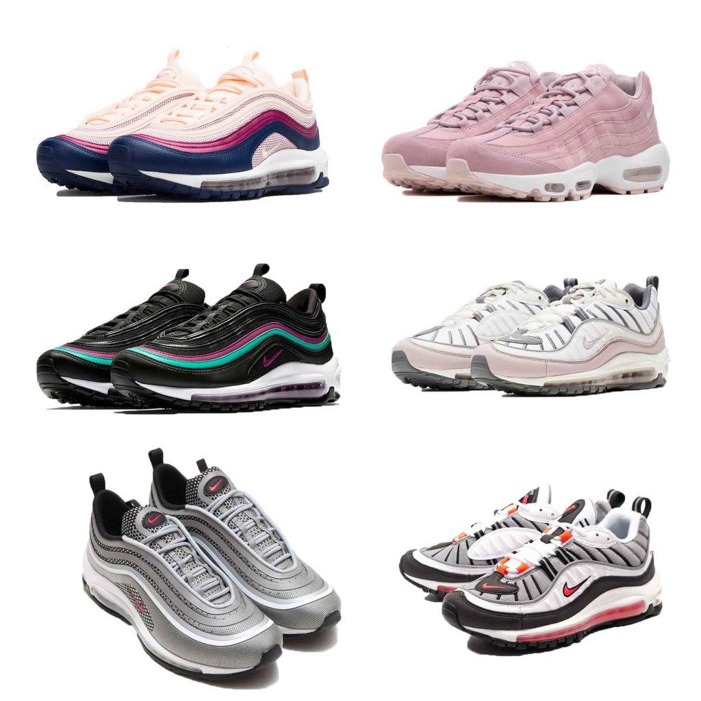 正品NIKE AIR MAX 95 97 98 男鞋女鞋銀彈粉色黑色氣墊運動休閒黑葡萄休閒YT | 蝦皮購物