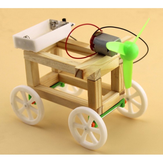 ►1582◄風力車白馬嘯西風 創客教育套件 diy玩具 親子科學小製作