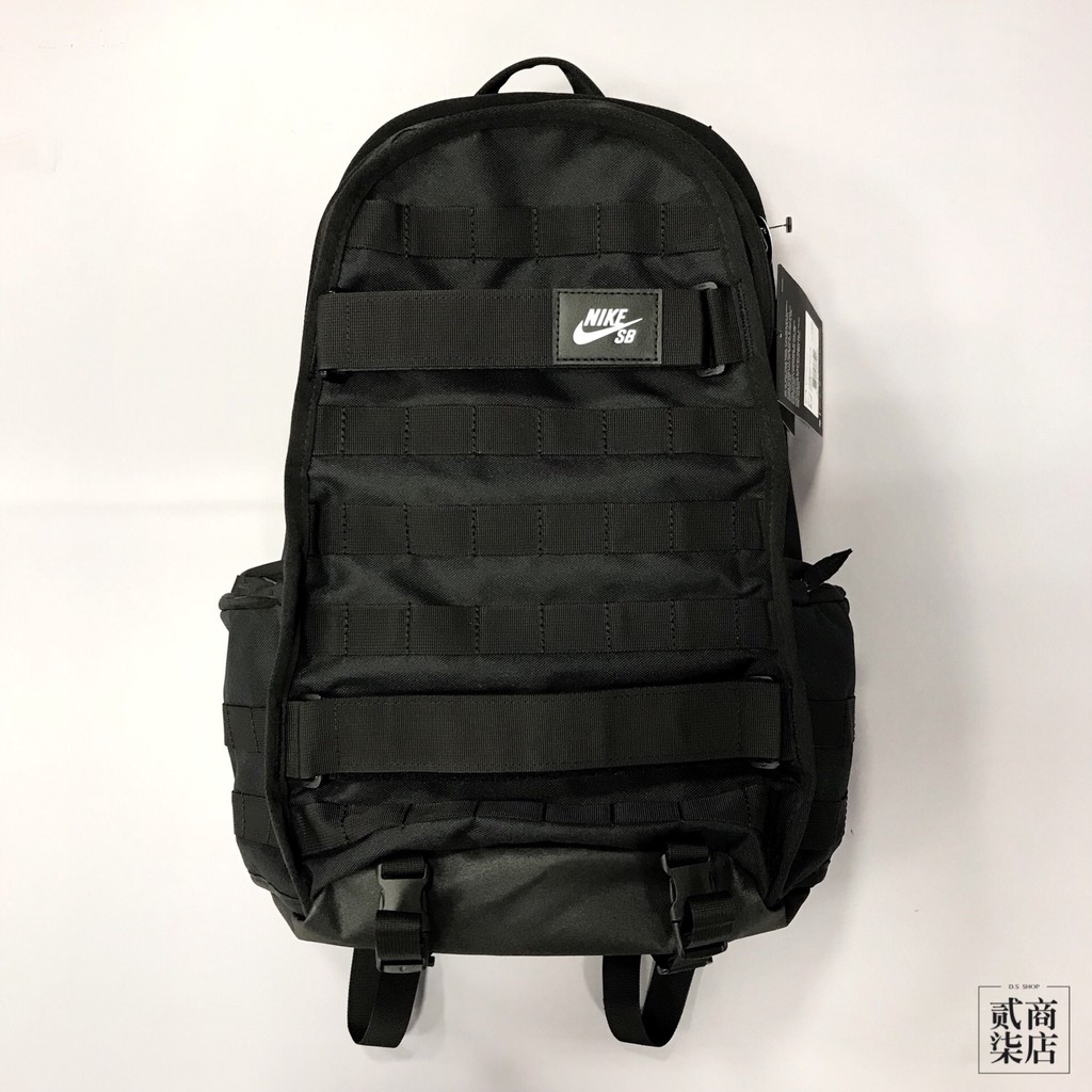 (貳柒商店) Nike SB RPM Backpack 黑色 後背包 滑板 書包 筆電包 魔鬼氈 BA5403-010