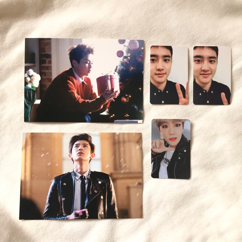 Exo 小卡明信片卡片週邊d O 都敬秀伯賢燦烈xiumin 蝦皮購物