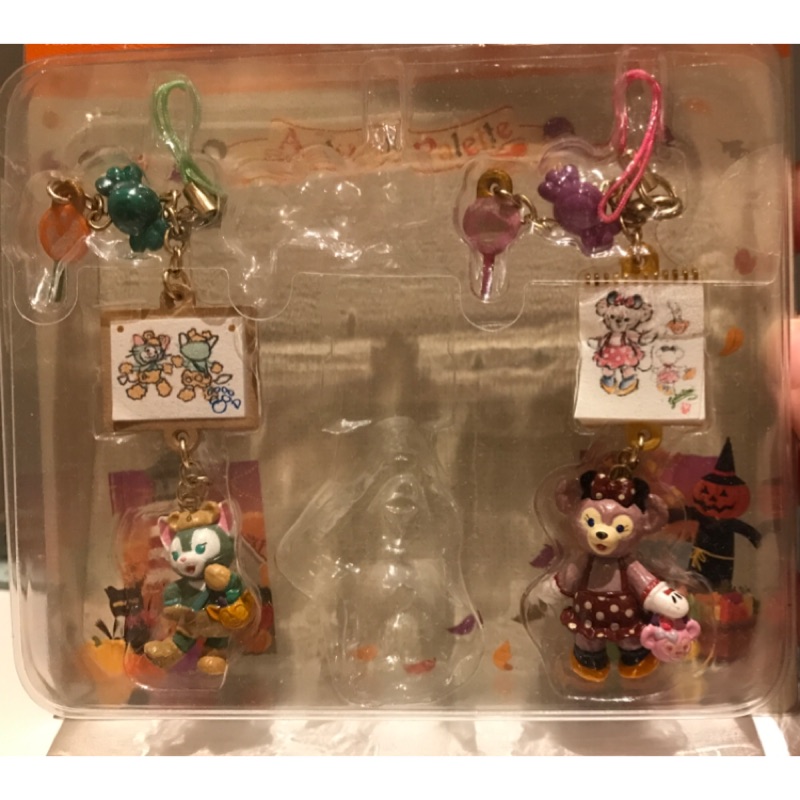 日本迪士妮海洋達菲熊雪莉玫gelatoni畫家貓 手機吊飾
