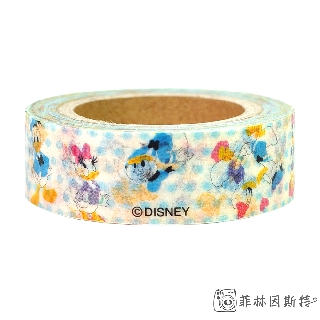 Disney 迪士尼 【 唐老鴨藍圓點 紙膠帶 】日本進口 Donald DIY 黛西 裝飾膠帶 66952 菲林因斯特