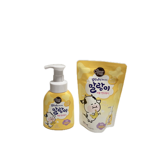 <韓國> Shower mate 軟牛洗手液藍黃 300ml + 250ml / 兒童和家庭