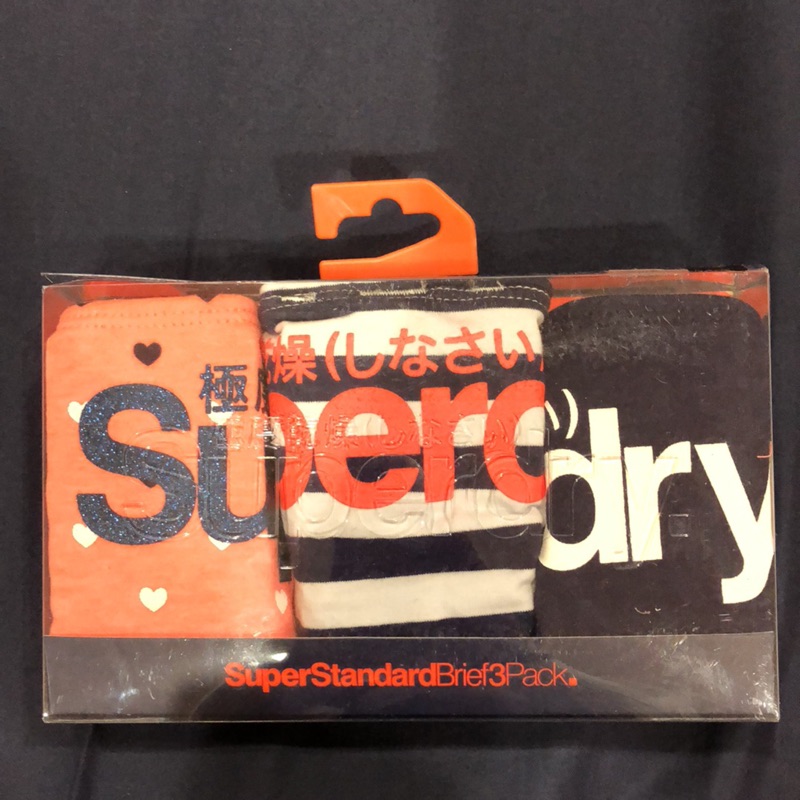 Superdry 極度乾燥 女生3件組內褲