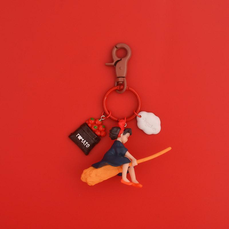 【晚一點】宮崎駿小魔女琪琪宅急便鑰匙扣可愛卡通汽車裝飾包包掛件禮品女潮