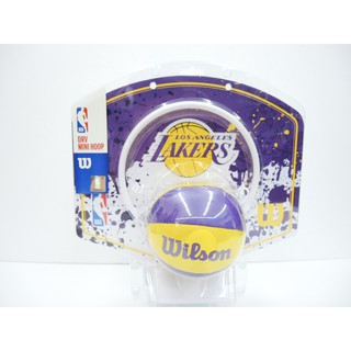 WILSON NBA LAKERS湖人隊 門掛式 室內小籃板 上班打發時間 小朋友玩樂 的好東西 附一顆小籃球