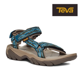 【TEVA】女運動涼鞋 戶外健行運動涼鞋/雨鞋/水鞋-Terra Fi 5 Universal 山霧藍/綠色 (原廠)