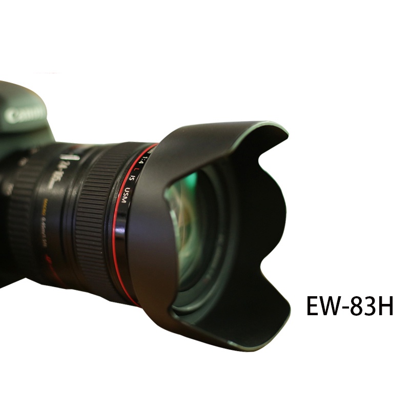 Ew-83h 相機鏡頭遮光罩適用於佳能 EF 24-105mm f/4L IS USM 鏡頭相機 5D2/5D3/5D4