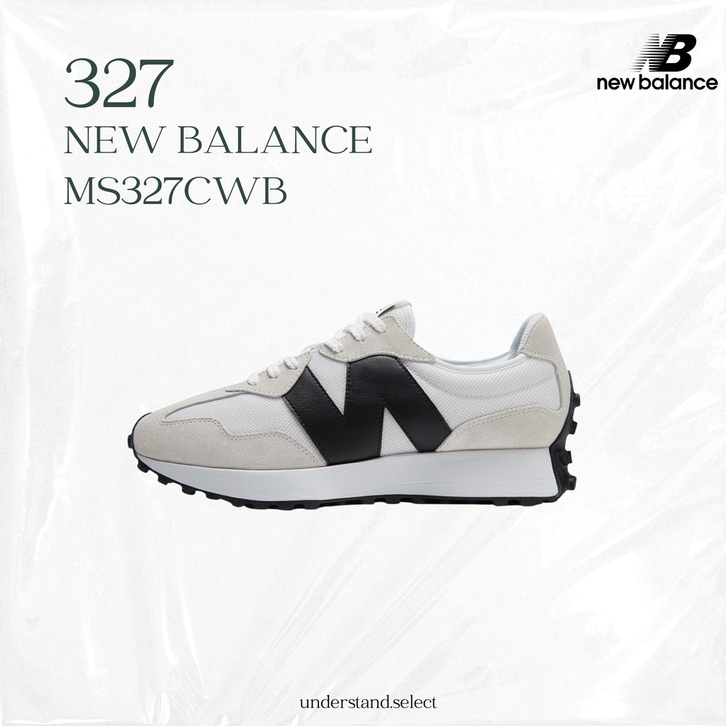 UN 代購 ▸ NEW BALANCE NB NB327 皮革 大N 海鹽 黑白 海鹽黑 拼接 男女鞋 MS327CWB