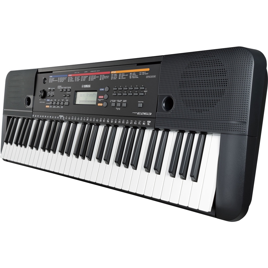 Yamaha PSR-E263 61鍵ORGAN鍵盤,多色一體化