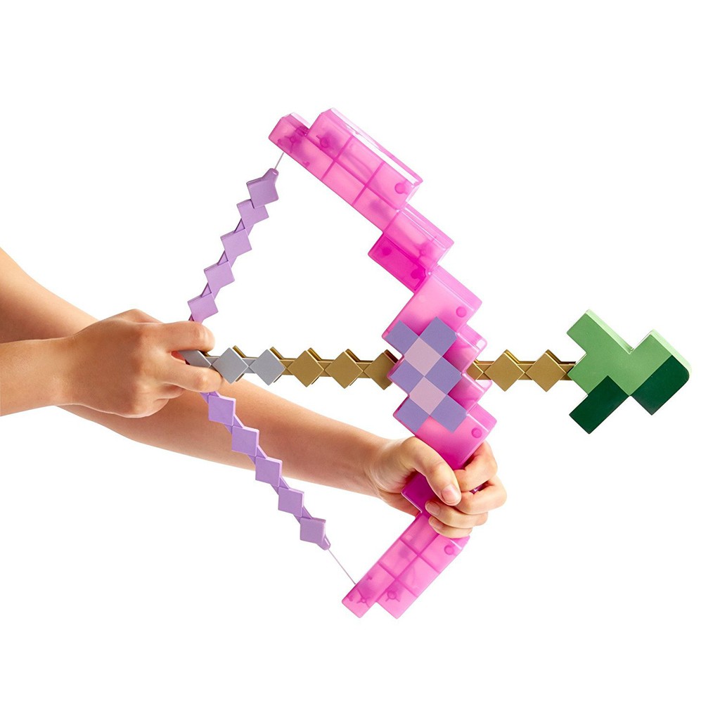Minecraft弓箭玩具塑料弓和eva泡沫箭兒童男孩玩具禮物 蝦皮購物