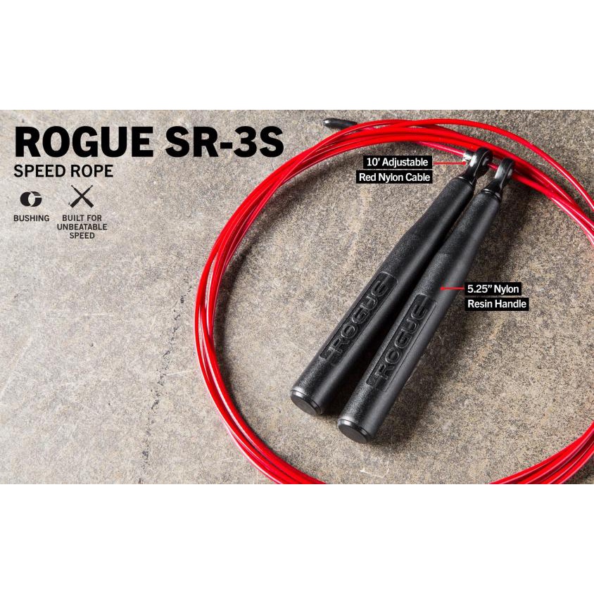 【ROGUE】SR-3S競速跳繩高速尼龍居家健身BUSHING_SPEED_ROPE速度競速競技訓練極速健身