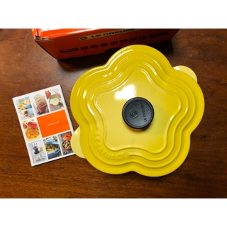 法國Le Creuset 20cm太陽黃花鍋-全新附盒