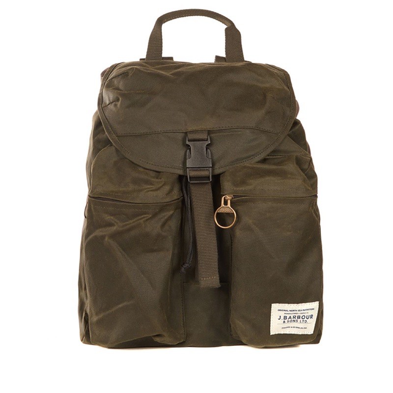 Barbour Whitby Backpack in archive green 軍綠油布背包
