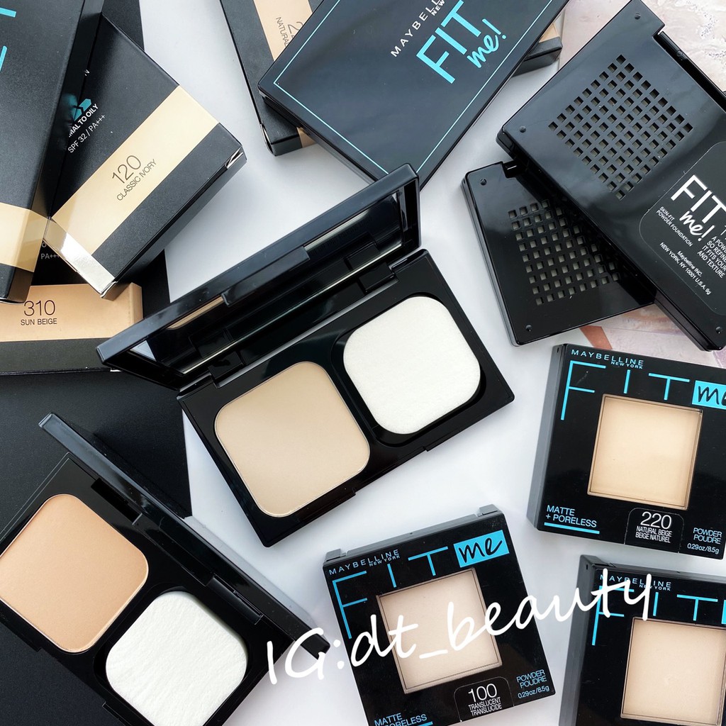 Maybelline 媚比琳fit Me 反孔特霧粉餅蜜粉餅控油粉餅深色修容修容粉餅正品蜜粉 蝦皮購物