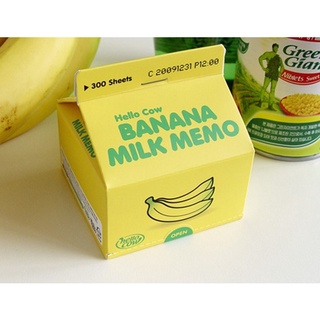 韓國 Chachap Banana Milk 香蕉 牛奶盒 便條紙 現貨 特價優惠