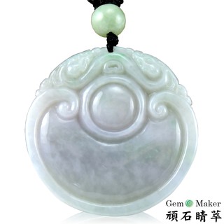 GemMaker頑石睛萃 冰糯雙貔貅A貨翡翠項鍊(421)-贈品牌手珠一條(兩款隨機擇一)【全館免運】