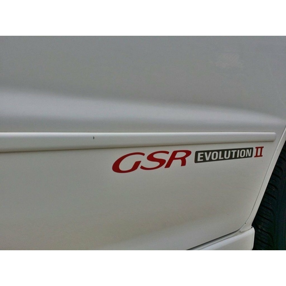 Lancer Evolution 2 GSR 側貼花貼紙 CE9A EVO 1 2 3 JDM 稀有 OE 尺寸
