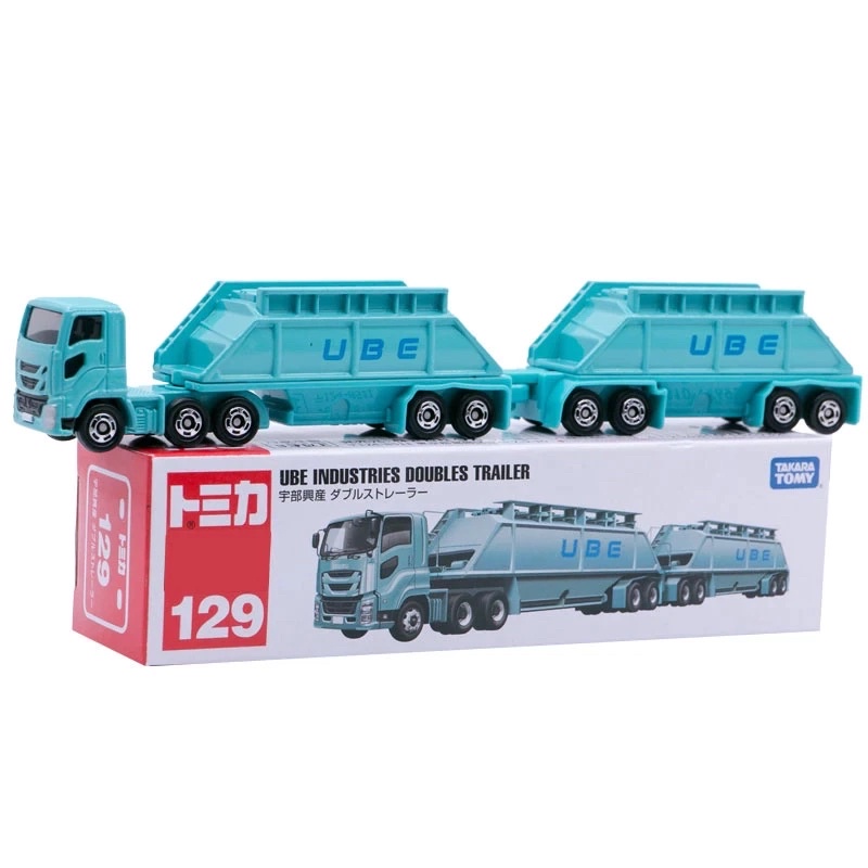 TOMICA NO.129 UBE INDUSTRIES DOUBLES TRAILER 宇部興產