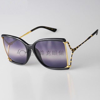 【LOOK路克眼鏡】Gucci 太陽眼鏡 大框 竹節 GG0592SK 001