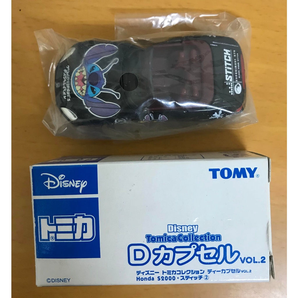TOMICA 迪士尼 抽抽樂第2彈 星際寶貝 黑色 史迪奇 敞篷車 HONDA S2000(D-08)