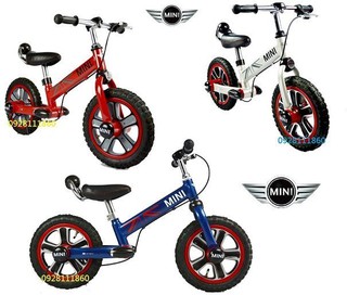 授權BMW MINI TIRST BIKE12吋滑步車平衡車兒童學習車划步車腳踏車first bikepush bike