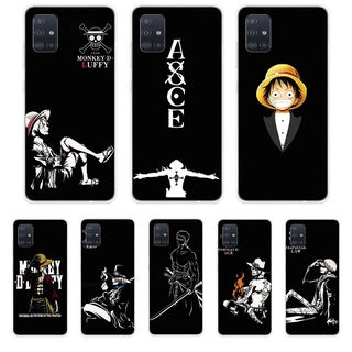 三星 Galaxy A11 A21 A21S A31 A51 A71 矽膠手機殼 軟殼 海賊王黑底圖
