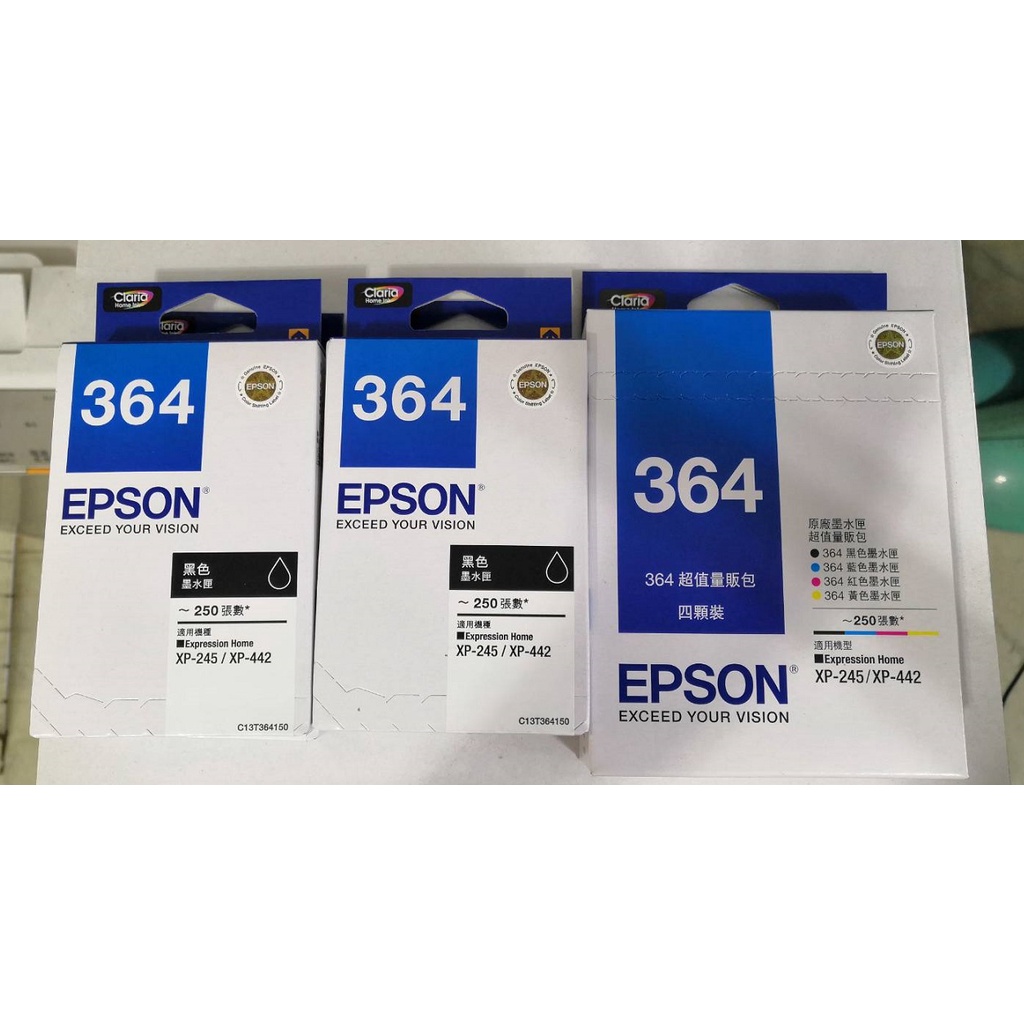 1組1625元 EPSON T364 原廠盒裝墨水匣 XP-245 XP-442 T364150 XP245 XP442