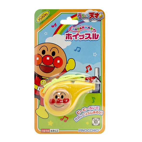 日本 PINOCCHIO 麵包超人樂團 口哨 手搖鈴 麵包超人玩具 麵包超人樂器玩具 安撫玩具 嬰幼兒搖鈴玩具