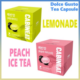 [CABINEAT] 韓國 Dolce Gusto 膠囊 / 檸檬水. 桃茶, 16入