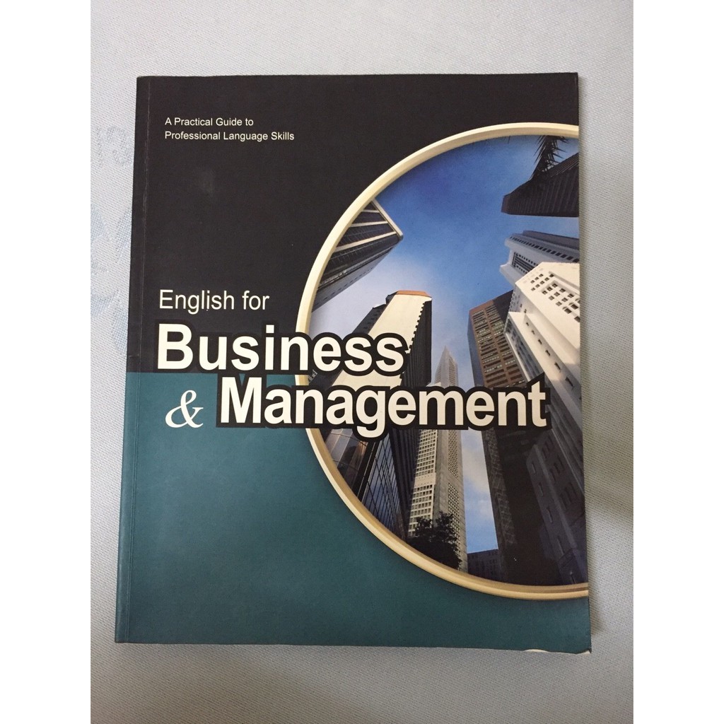 過年特價七成新 ENGLISH FOR BUSINESS MANAGEMENT(書+光碟)