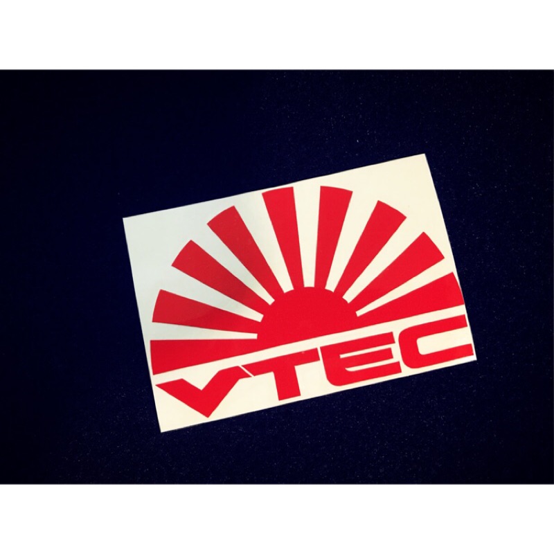 【豆豆彩藝】J22-JAPAN VTEC SUN 簍空防水貼紙 (老車經典90 K6 K8 潮貼 JDM 海拉 側貼)