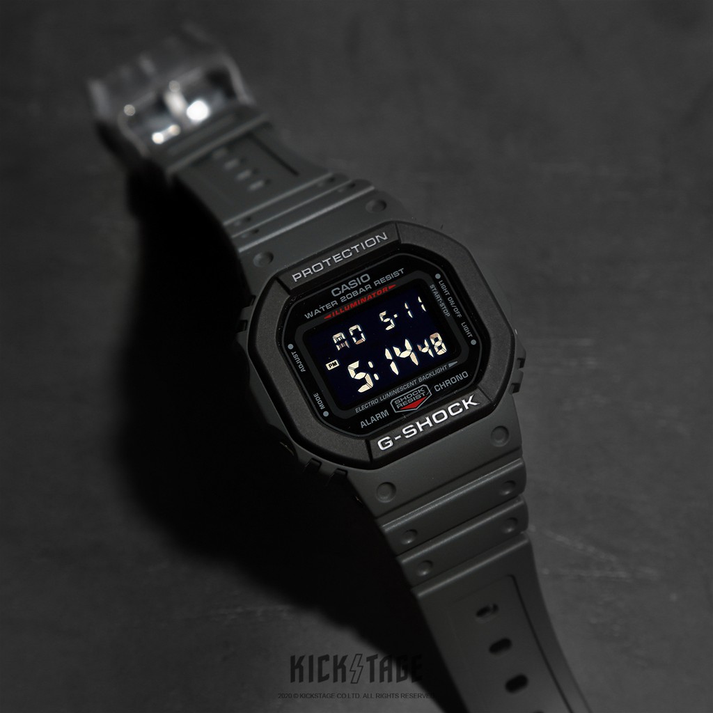 CASIO G-SHOCK 鐵灰 絕對強悍 軍事風格 經典款 街頭軍事 卡西歐【DW-5610SU-8】