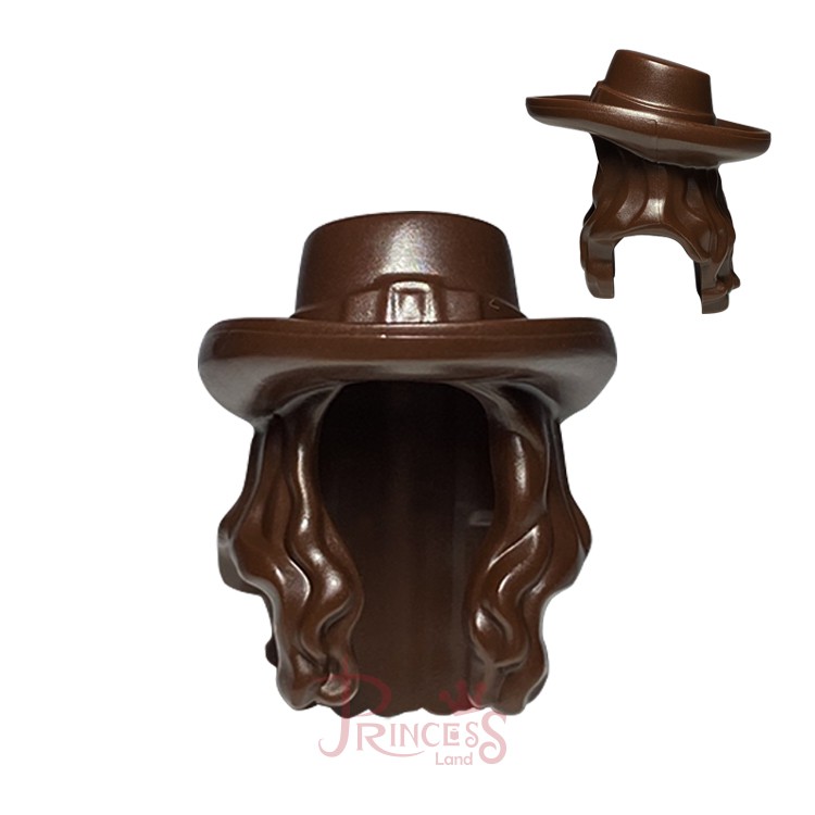 公主樂糕殿 LEGO 樂高 4195 神鬼奇航 安傑莉卡 頭飾 帽子 頭盔 深棕色 95352pb01 C111