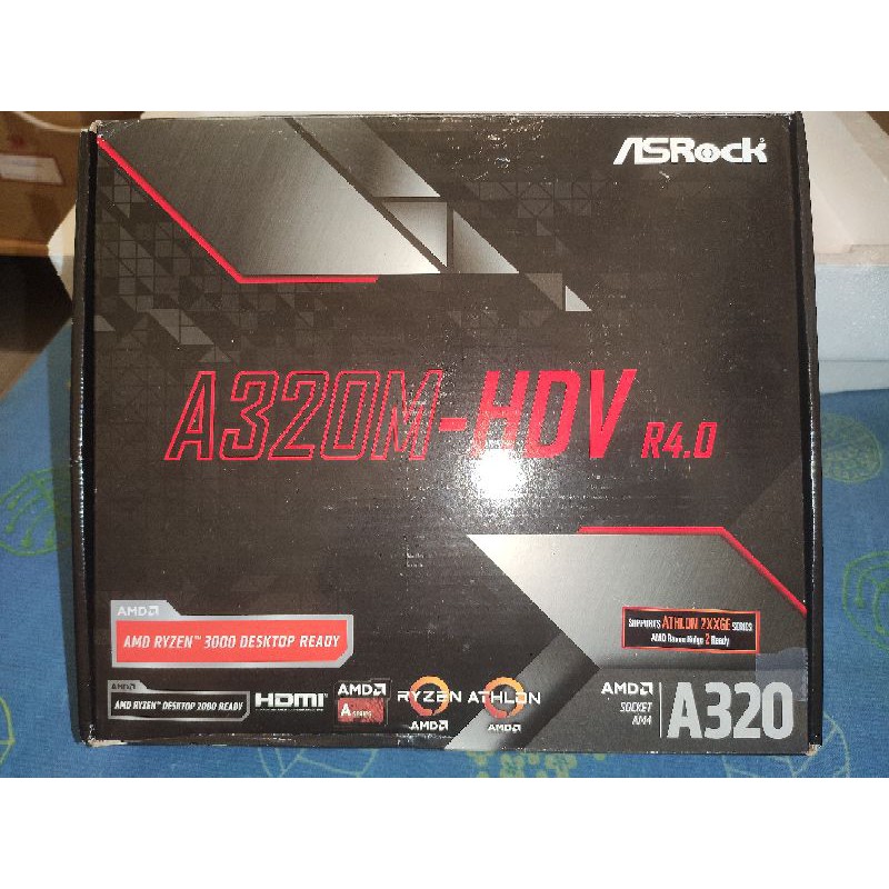 華擎Asrock A320M-HDV R4.0 主機板 AM4腳位