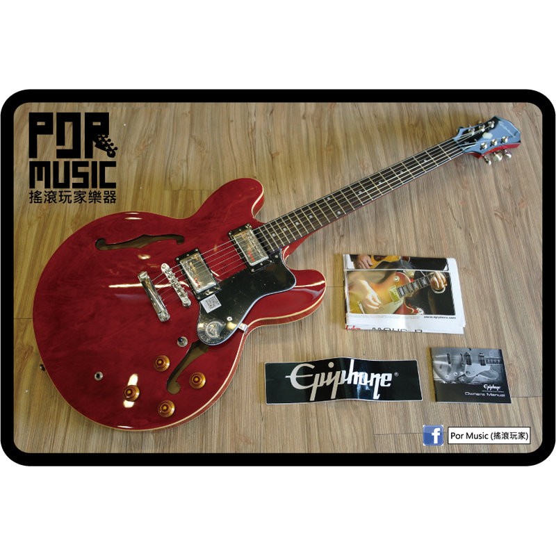 【搖滾玩家樂器】全新 公司貨 Epiphone THE DOT RED 紅 (ES-335 STYLE) 系列 爵士吉他