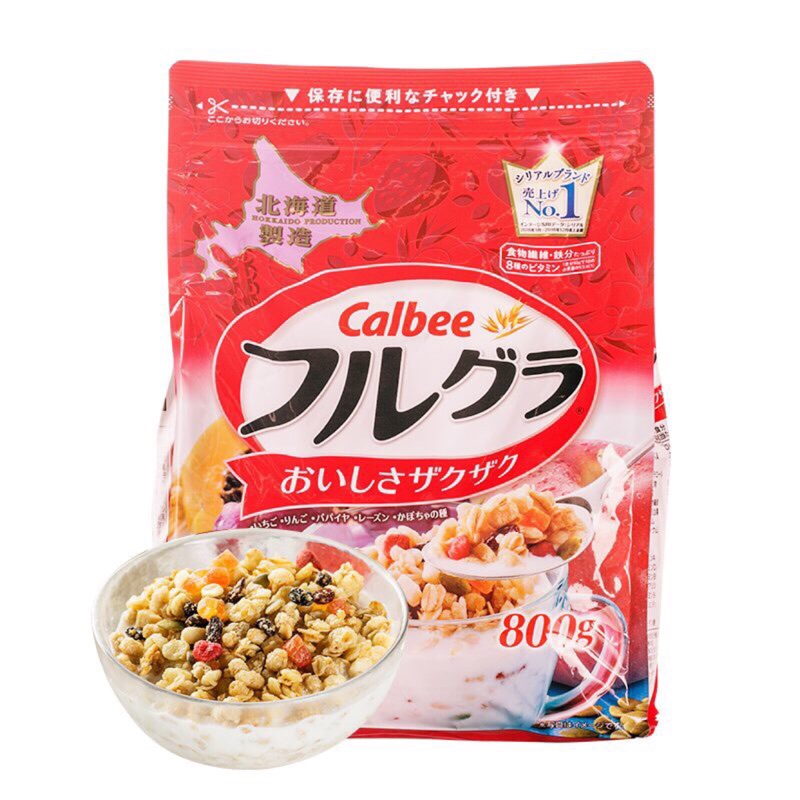 日本北海道製造 Calbee 卡樂比水果麥片 期間限定 日本卡樂比 早餐穀片 Cereal 膳食纖維