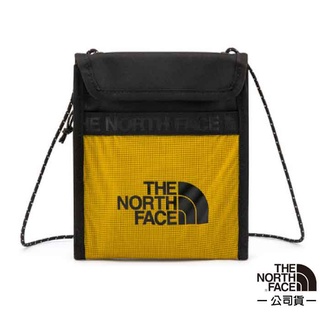 【美國 The North Face】超輕量休閒頸掛式單肩包/防盜謢照證件袋.旅行登山錢包.單肩側揹包 黃 52RZ