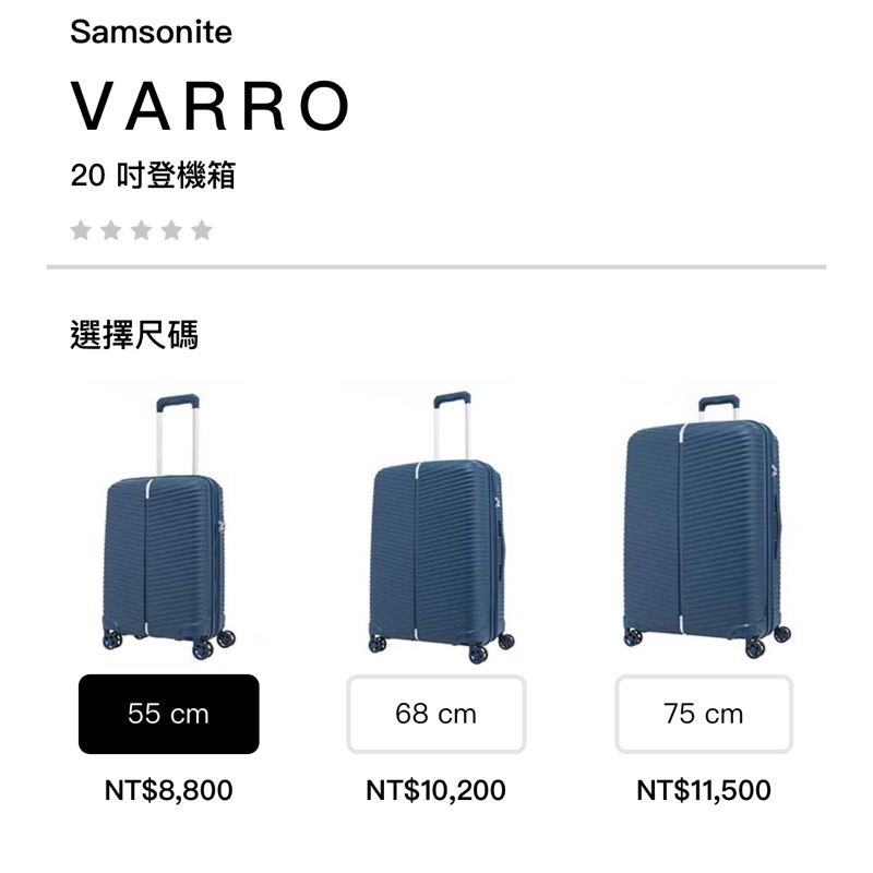 全新Samsonite VARRO 20 吋藍色登機箱新秀麗行李箱摩登藍安麗artistry