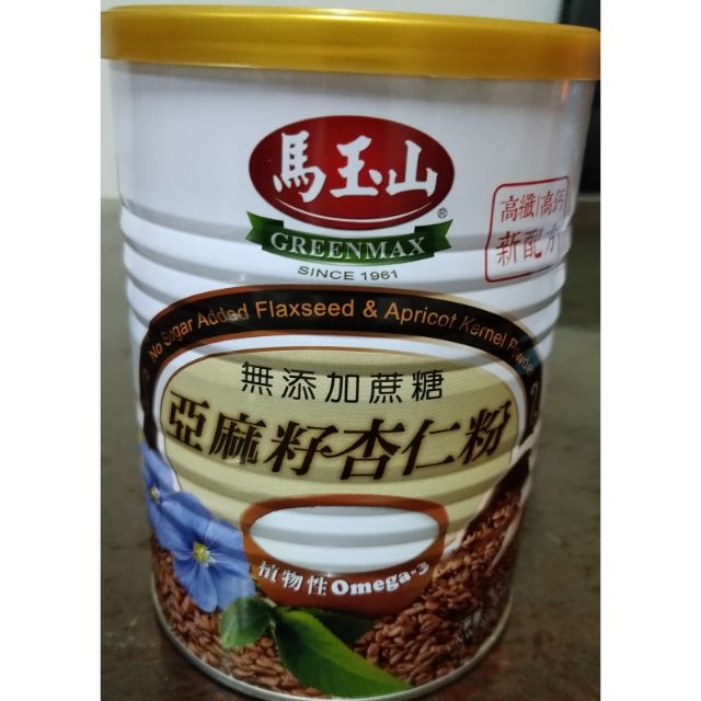 馬玉山無加糖亞麻籽杏仁粉400g 高纖高鈣特級杏仁粉450g 無糖杏仁粉450g 蝦皮購物
