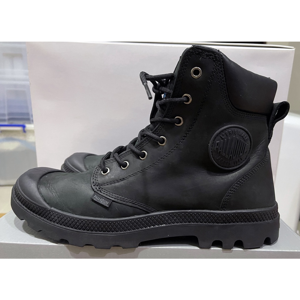 PALLADIUM PAMPA CUFF WP LUX 黑色防水 牛巴戈 軍靴 藍標 【73231-060系列】男鞋