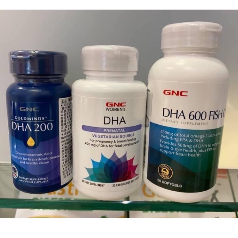 【On代購】GNC DHA 魚油600 DHA 1000  mini fish oil 魚油 藻油 不含epa