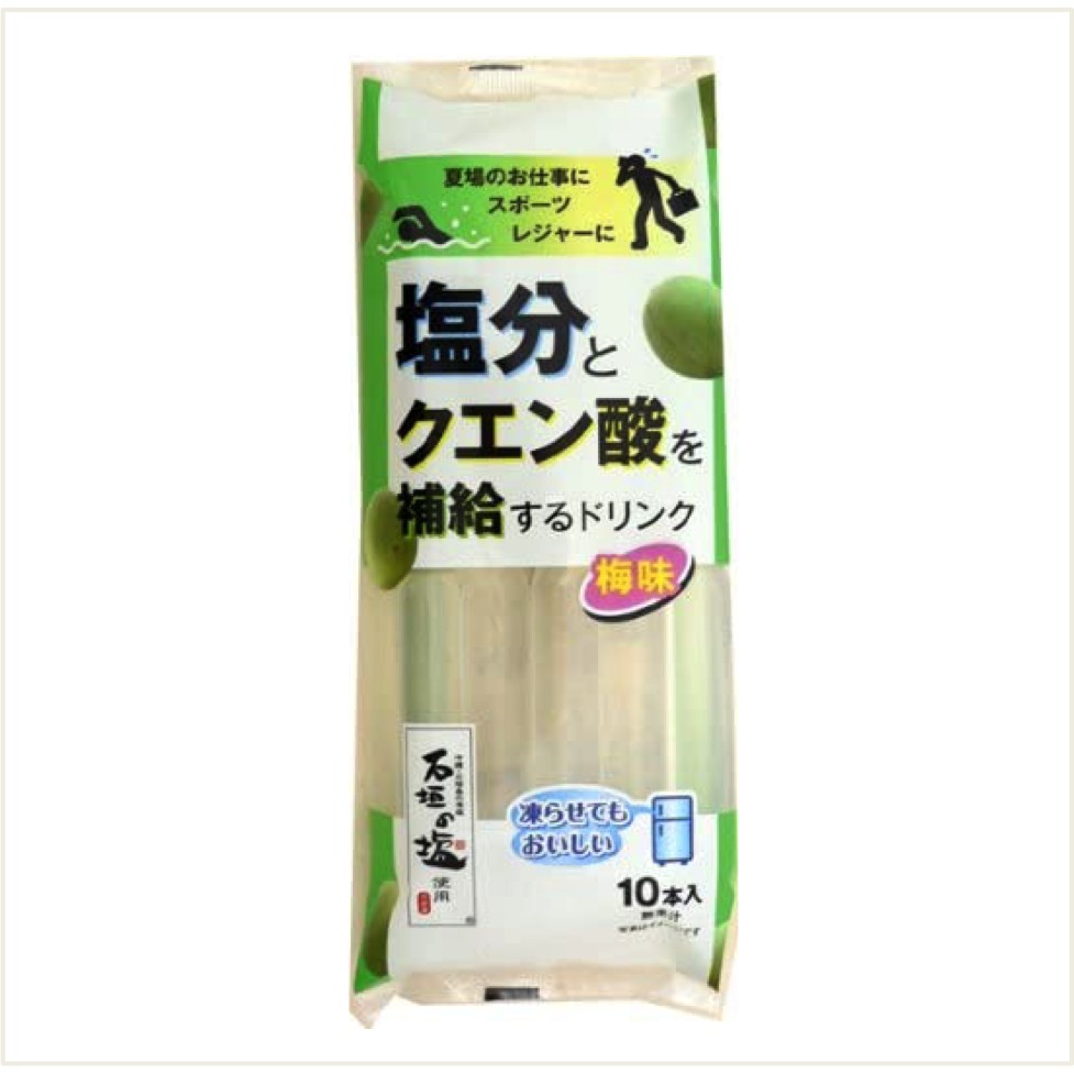 日本 清水製菓 清水梅子鹽味冰棒 石垣的鹽使用 700ml (10入/袋)