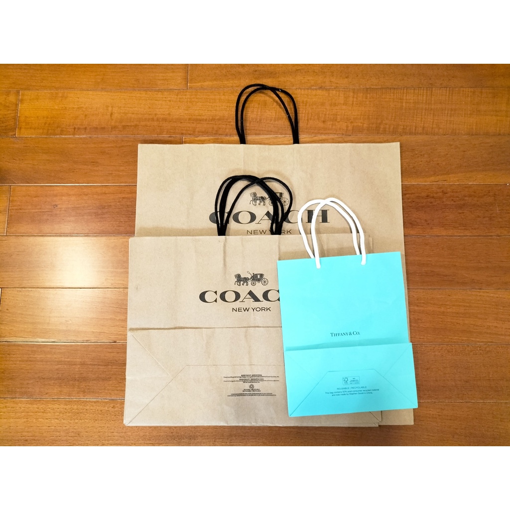 COACH &amp; Tiffany Co. 官方二手紙袋