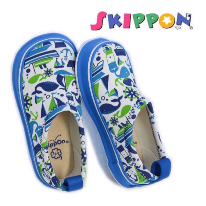 （現貨）日本SkippOn 正版 兒童戶外機能鞋 16~17cm（小藍鯨）