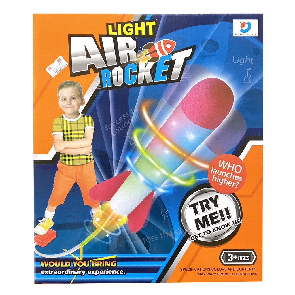 發光版腳踏火箭炮 腳踩火箭 一飛沖天 兒童玩具【小胡玩具(電子發票)】