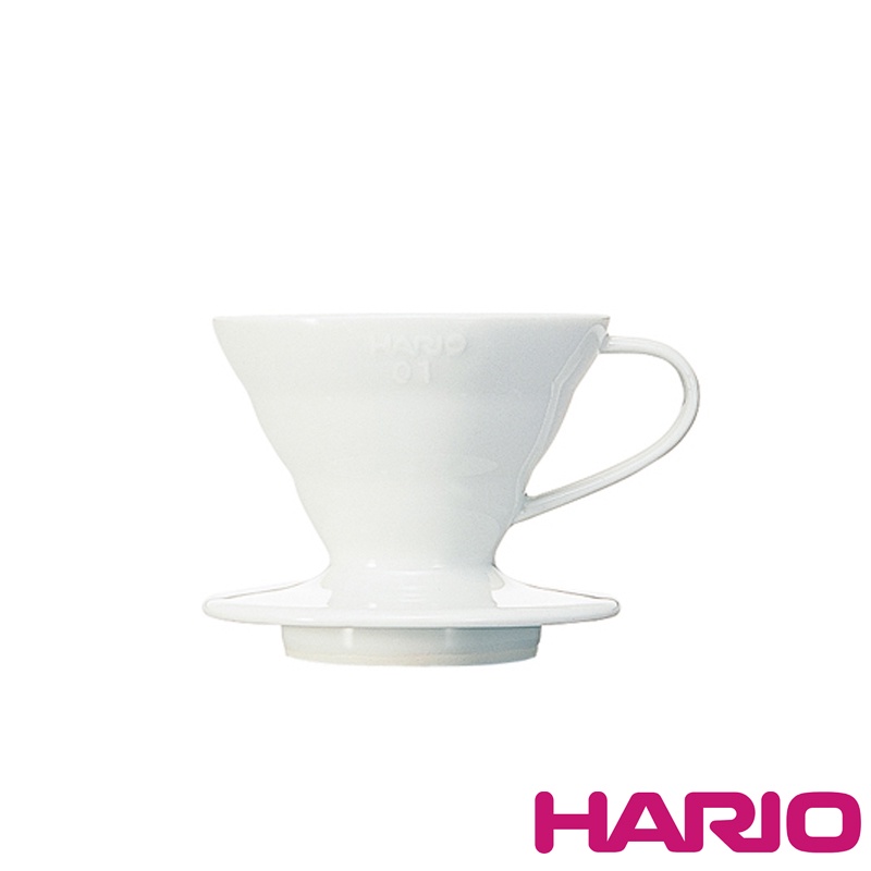 小金｜HARIO V60 有田燒 白色 陶瓷 濾杯（附匙） 1~2杯 / 1~4杯  VDC-01W / VDC-02W