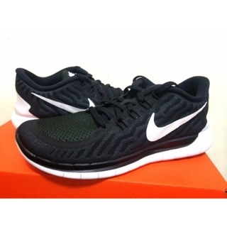 Nike free 5.0 黑白 23 23.5cm